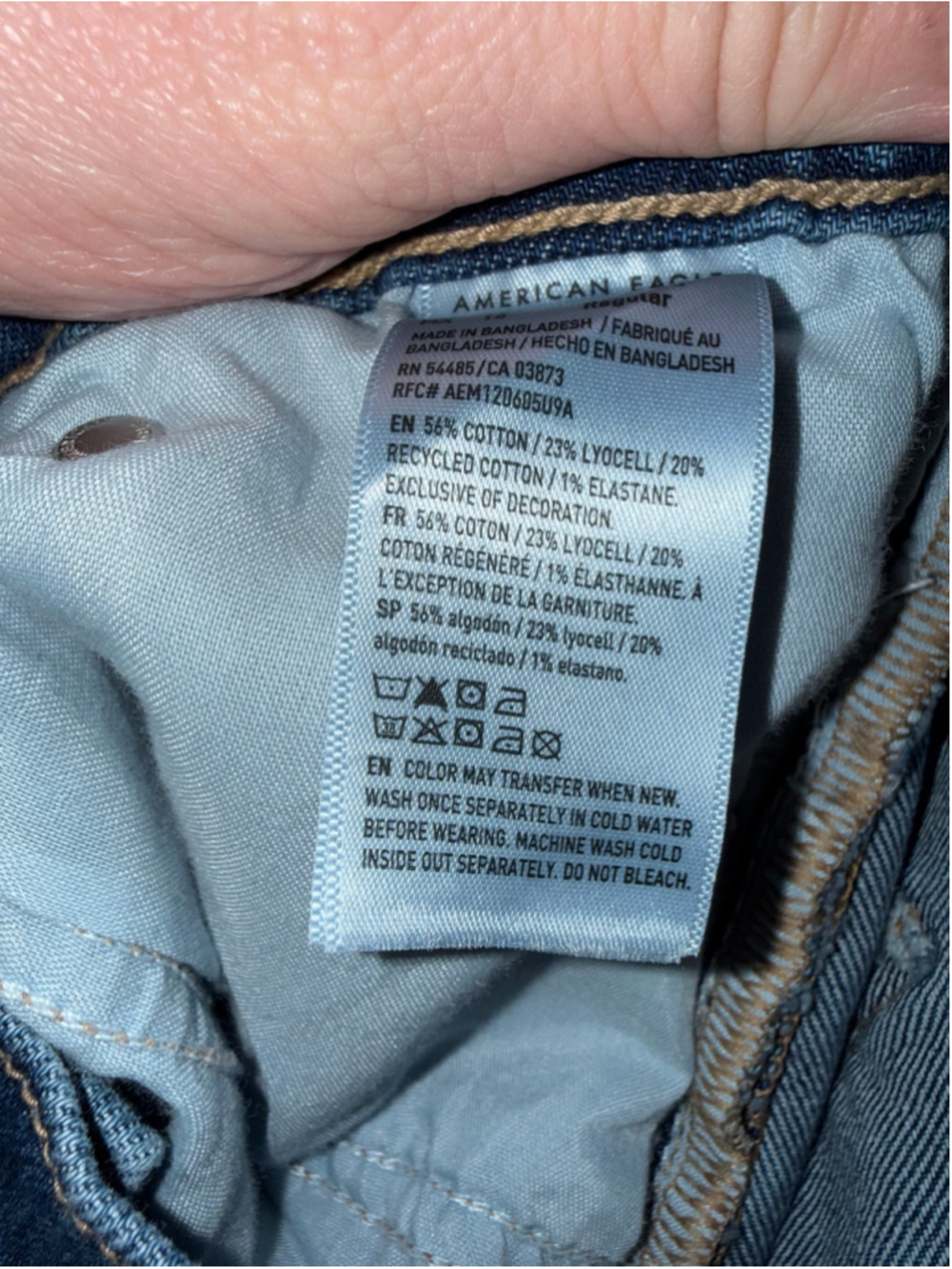 Women’s American Eagle Super High Rise Ankle Straight Jeans size 16 90’s Y2K NWT - Picture 13 of 13